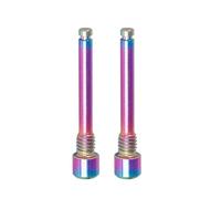 VIRELLO Lot de 2 boulons de frein à disque, inserts filetés, vis pour étriers SRAM, construction en alliage, outil hexagonal de 3 mm requis, argent