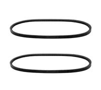 VIRELLO Lot de 2 courroies de tondeuse à gazon pour Toro TimeCutter Z420 Z480, compatibles avec Toro 74301 74350 74420 et Lawn Boy 81228 81240, courroie d'entraînement de rechange noire pour tondeuses