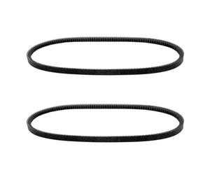 VIRELLO Lot de 2 courroies de tondeuse à gazon pour Toro TimeCutter Z420 Z480, compatibles avec Toro 74301 74350 74420 et Lawn Boy 81228 81240, courroie d'entraînement de rechange noire pour tondeuses