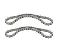 VIRELLO Lot de 2 courroies d'entraînement de rechange pour nettoyeur de piscine Dolphin, compatible avec pièce OEM 9985006, rails en caoutchouc durable pour une installation facile