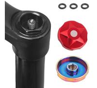 VIRELLO Lot de 2 housses de fourche avant en alliage d'aluminium pour valve AVValve 30 mm ID Compatible avec FoxMaguraDTRockShoxManitou, CNCAnodized