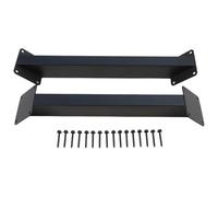 VIRELLO Lot de 2 supports de support d'angle à 45 degrés, kit de connecteurs en acier robuste pour terrasse, tonnelle, cabane dans les arbres, support de poutre en bois avec vis