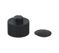 VIRELLO Lot de 3 couvercles de vidange de filtre à sable avec joint, compatibles avec les filtres de piscine SD35 SD40 SD60 SD70 - Bandes en plastique noir
