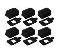 VIRELLO Lot de 3 paires de bonnettes anti-vent pour microphone Insta360 X4/X3, réduction du bruit pour caméra d'action, accessoires de vlogging en plein air, 13 x 20 x 11 mm, noir