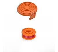 VIRELLO Lot de 4 bobines et fil à double alimentation automatique pour débroussailleuses Flymo - Ligne en nylon haute performance avec installation facile pour les modèles de contour, Power Trim et