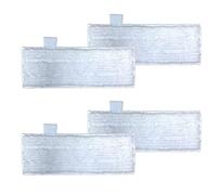 VIRELLO Lot de 4 chiffons de nettoyage réutilisables en microfibre avec bandes de récurage pour nettoyeur vapeur Dupray