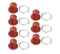 VIRELLO Lot de 7 ampoules d'amorçage en caoutchouc compatibles avec Tecumseh 36045A 36045 632570 632577 632582, pompe à carburant en plastique rouge pour tondeuse à gazon, tondeuse à gazon, réparation