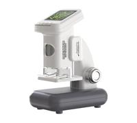 VIRELLO Microscope numérique 120-1200X, kit scientifique portable LCD 4K avec 5 lames pour exploration en extérieur, batterie 600 mAh, vert