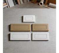 VIRELLO Plaque vierge pour interrupteur de type 118, couvercle pour grands panneaux de boîte de fils, bouchon blanc ou doré pour les ouvertures électriques non utilisées à la maison, facile à