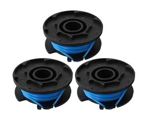 VIRELLO RAC125 Bobine de fil de rechange pour débroussailleuse Bosch RLT1830H13, RLT1825LI & OLT1831S 3 pièces