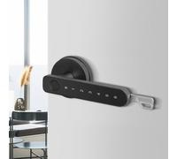 VIRELLO Serrure de porte intelligente Tuya WiFi à empreintes digitales avec ouverture unique, entrée sans clé via application, mot de passe, carte pour la sécurité du bureau à domicile
