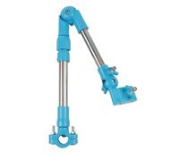 VIRELLO Support de parapluie réglable, rotation à 360°, pince pour fauteuil roulant, poussette, vélo, support télescopique, pour poteau de 0,8 à 2 cm, acier inoxydable