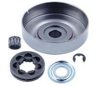 VIRELLO Tambour d'embrayage pour tronçonneuse MS170 MS180 017 018 021 M50 M30 - Jante dentée en acier et ajustement précis - pour série 017/018/021