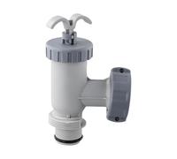 VIRELLO Valve à piston de piscine de rechange pour pompe Intex 1500 2500 4000 GPH, assemblage d'arrêt de filtre durable avec raccords de tuyau de 3,8 cm, pièce facile à remplacer pour systèmes de