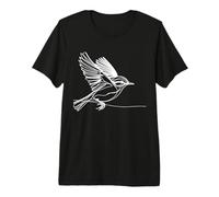 Vireo Art linéaire Vogelkundler T-Shirt Haut de Gamme