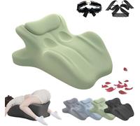 Vireon - Oreiller Spark - Oreiller pour couple - Oreiller d'intimité pour couple - Oreiller cale à 27 ° - Coussin ergonomique en mousse à mémoire de forme pour les fesses - Soutien et alignement