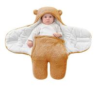 Virex® - Couverture D'Emmaillotage pour Bébé Unisexe Sac de Couchage Nid d'ange Puériculture Gigoteuse Emmaillotage à Capuche S(1-