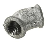 VIRFOLLET - Coude 45° 120 double Femelle galva 20/27 - VIRFOLLET- 12005004