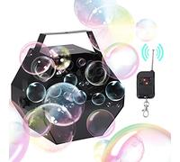 VIRFUN Machine à bulles en métal automatique professionnelle avec télécommande sans fil pour fêtes d'anniversaire, mariages et effets de scène, utilisation extérieure ou intérieure