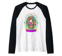 Virgen de Guadalupe Cartoon Mexican Culture Religious Faith Manche Raglan