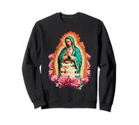 Virgen de Guadalupe Mexican Catholic Faith Tee Religious Sweatshirt