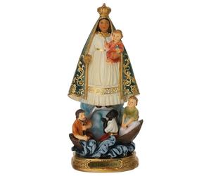 Virgen de la Caridad d'El Cobre Statue résine 20 cm Peinte