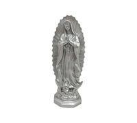 Virgen Mary Statue R Eligious Ornements Décor Notre Dame Of G Race B Lessed Vierge Mère Figurine 20,32 cm Système de Tiroir Bureau (Silver A)