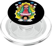 Virgencita Milagrosa Tee Catholic Faith Religious Devotion PopSockets PopGrip pour MagSafe