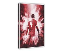 Virgil Van Dijk - Impression sur toile pour salon, chambre à coucher - 60 x 90 cm