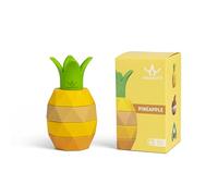 Virgil & Violette - Jouet Empilable Montessori Bébé 18 Mois+, Silicone sans BPA, Éducatif Sensoriel, Motricité Fine, Facile à Nettoyer, Cadeau d’Éveil Fille Garçon (Ananas)
