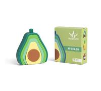 Virgil & Violette - Jouet Empilable Montessori Bébé 18 Mois+, Silicone sans BPA, Éducatif Sensoriel, Motricité Fine, Facile à Nettoyer, Cadeau d’Éveil Fille Garçon (Avocat)