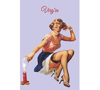 Virg'in: COLLECTION PIN UP; CAHIER VIERGE DE 150 PAGES SANS MARGE AVEC LIGNE; Idée cadeau pour pin up lovers. FORMAT 15/22,8.