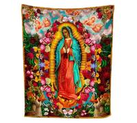 Virgin Mary Blanket for Women,150x100cm Warm Couch Throws | Plush Christian Blanket - Ideal for Homeowners Collectors Adults Sofa Bed Meditation Dorm Car Picnic Bedroom Study Office Apartment