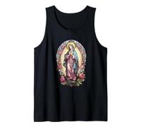 Virgin Mary Blessed Christian Women Mexican Religious Art Débardeur