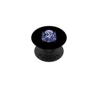 Virgin Mary Bleu Floral Marian Prière Catholique Icône Art PopSockets PopGrip Adhésif