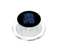 Virgin Mary Catholic Prayer Blue Vintage Devotional Icône PopSockets PopGrip pour MagSafe