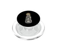 Virgin Mary Floral Line Art Sacré Catholique Prière Icône PopSockets PopGrip pour MagSafe