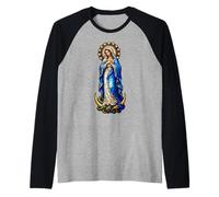 Virgin Mary Immaculée Conception Gothique Mosaïque Icône Art Manche Raglan