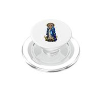Virgin Mary Immaculée Conception Gothique Mosaïque Icône Art PopSockets PopGrip pour MagSafe