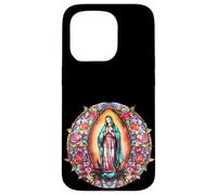 Virgin Mary Lady of Guadalupe Colorful Christian Aesthetic Coque pour iPhone 15 Pro