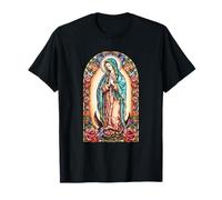 Virgin Mary of Guadalupe Religious Graphic Women Catholic T-Shirt