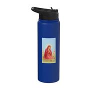 Virgin Mary Rosary Prayer Christian Catholic Religious Case Stainless Steel Insulated Water Bottle