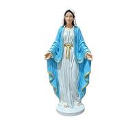 Virgin Mary Statue - 5 Inch Religious Desk Decor | Catholic Marry Statue - Virgin Mary Open Arms Statues for Bookshelves Mantels Dressers & Home Decoration in Living Rooms Bedrooms or Entryways