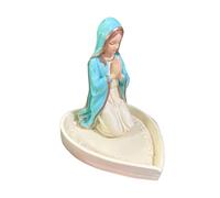 Virgin Mary Statue, Resin Statue Tabletop Keepsake, Virgin Prayer Rosary Box, Jewelry Necklace Organizer Religious Home Decor Photography Prop, Catholic Gifts for Women Religious (Prop Virgin Mary)