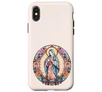 Virgin of Guadalupe Graphic for Flower Lover Christian Mom Coque pour iPhone X/XS