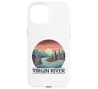 Virgin River T-Shirt Retro Minimalist River Virgin Coque pour iPhone 15
