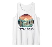 Virgin River T-Shirt Retro Minimalist River Virgin Débardeur