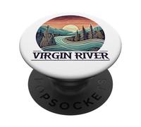 Virgin River T-Shirt Retro Minimalist River Virgin PopSockets PopGrip Adhésif