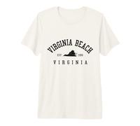 Virginia Beach Vintage Pride T-Shirt Haut de Gamme