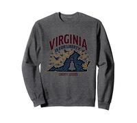 Virginia est pour Les Amoureux de la liberté Sweatshirt, Unisexe pour Adultes, Chiné Foncé, S